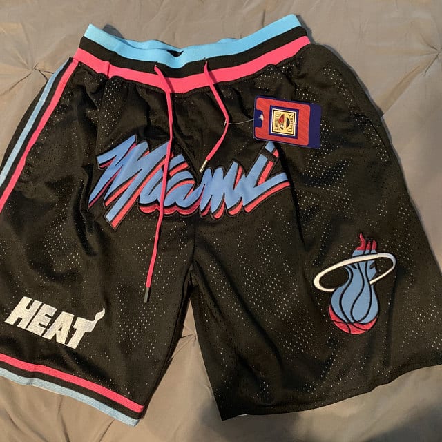 Miami Heat Black Vice City Basketball Just Don Shorts photo review