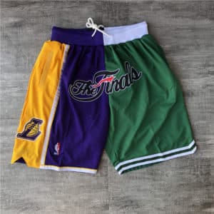 2008 NBA Finals Lakers x Celtics Shorts (PurpleGreen)