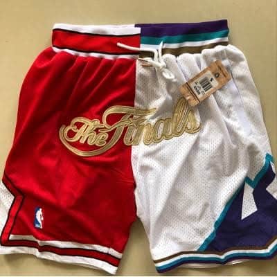 1997 Finals Bulls x Jazz Basketball Just Don Shorts (Red/White) photo review