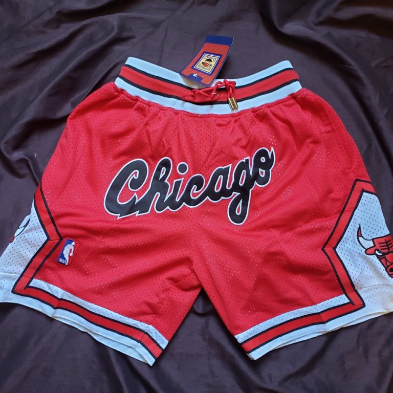 Chicago Bulls Shorts Throwback Red Basketball Just Don photo review