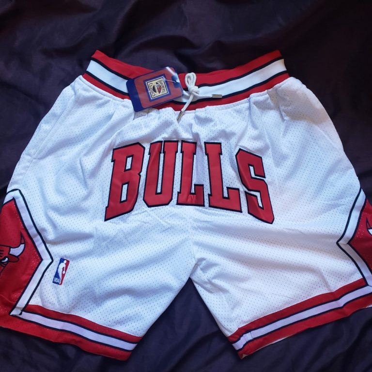 Chicago Bulls Basketball Just Don Shorts White photo review