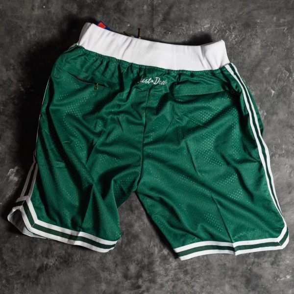 Boston Celtics Shorts Green back