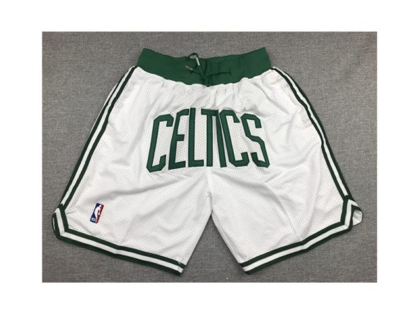Boston Celtics Shorts White