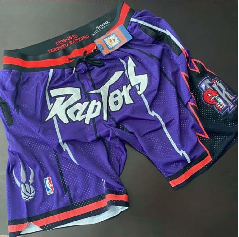 Toronto Raptors Basketball Just Don Shorts Purple photo review