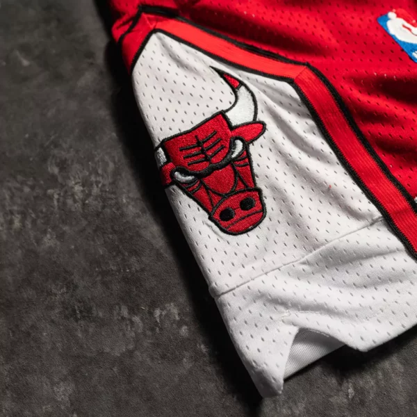 Chicago Bulls Throwback Red Shorts logo