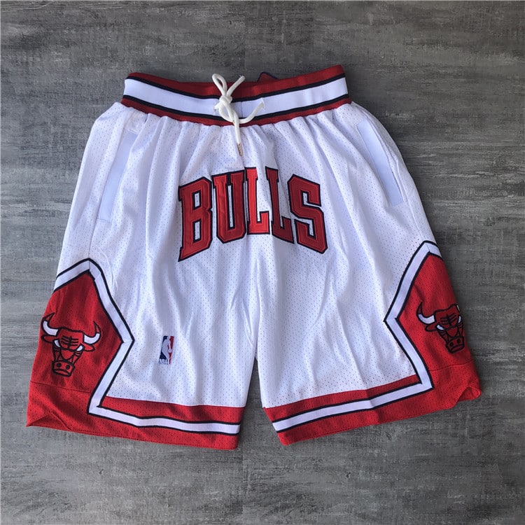 Chicago Bulls Shorts White - Justdonshorts
