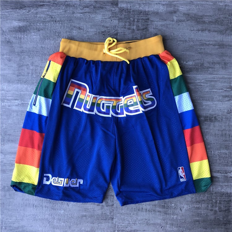 Denver Nuggets Shorts Blue - justdonshorts