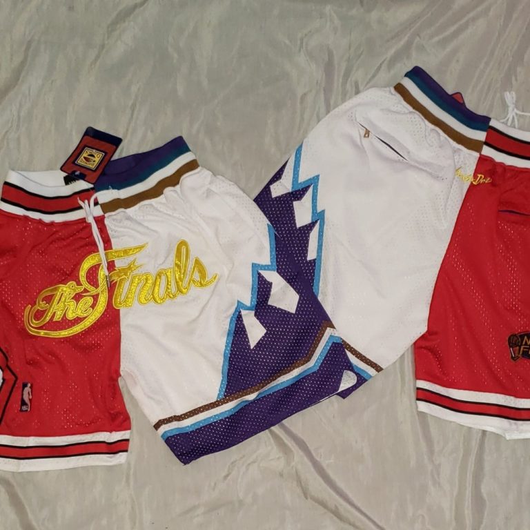 1997 Finals Bulls x Jazz Basketball Just Don Shorts (Red/White) photo review