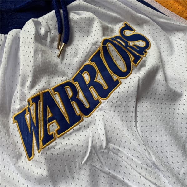Golden State Warriors Shorts White logo