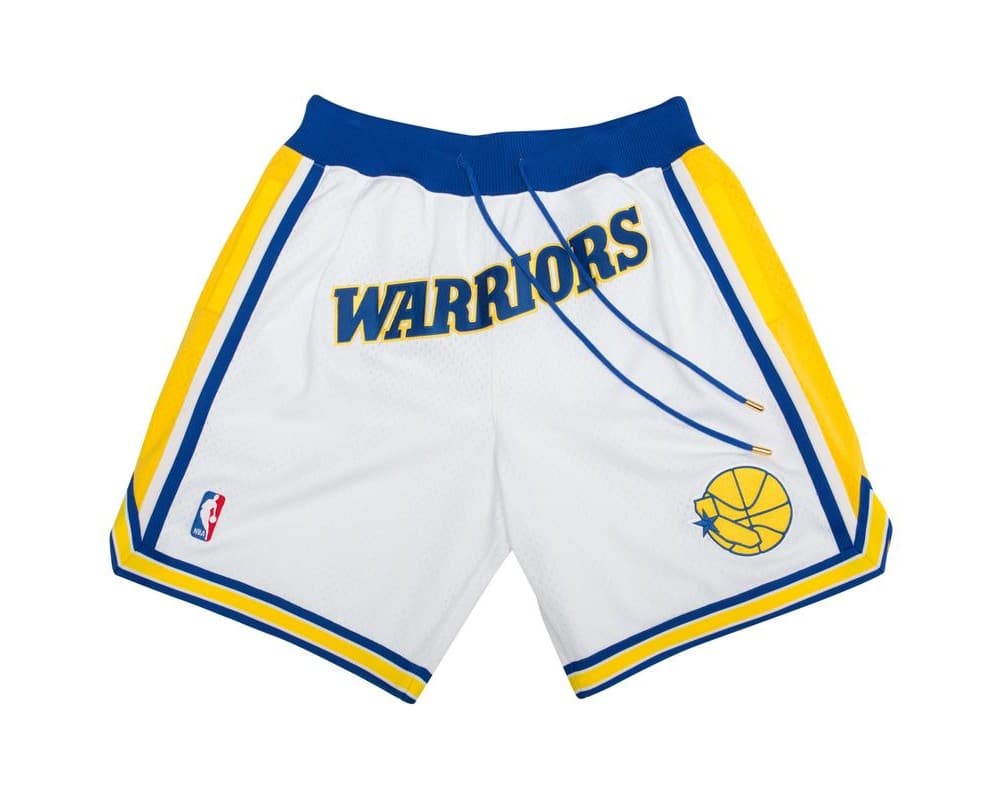 Golden State Warriors Shorts White Justdonshorts