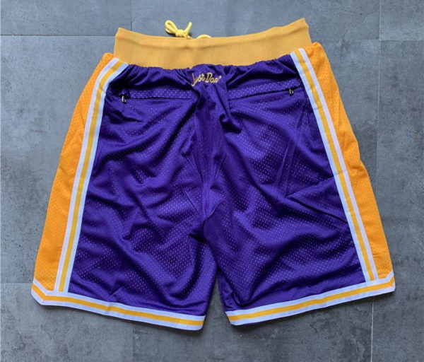 Los Angeles Lakers Shorts Purple - justdonshorts