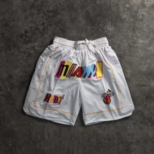 Miami Heat 2023 White City Edition Shorts