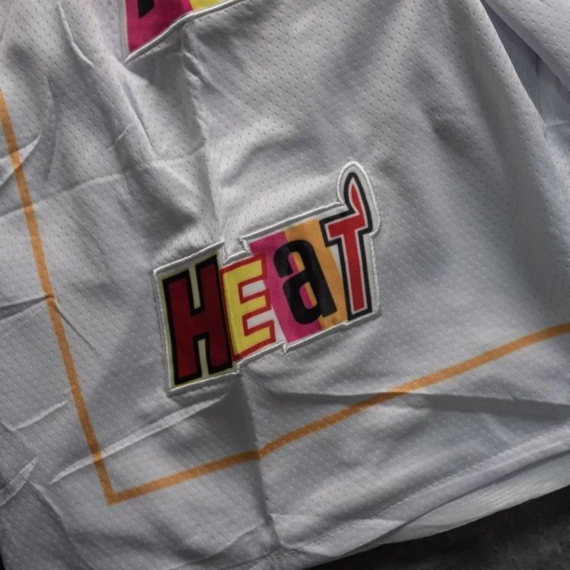 Miami Heat 2023 White City Edition Shorts logo