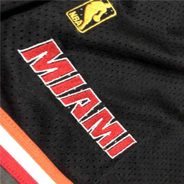 Miami Heat Shorts Black logo