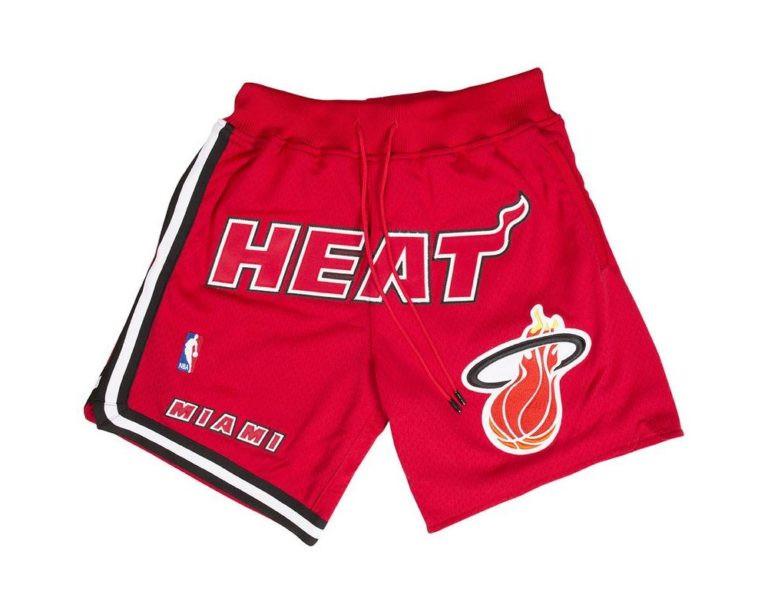 Miami Heat Shorts Red - justdonshorts