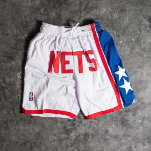 New Jersey Nets Shorts White