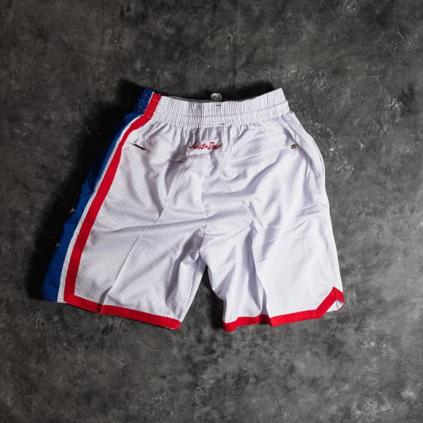 New Jersey Nets Shorts White back