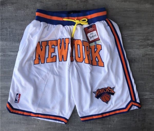 New York Knicks shorts White 3
