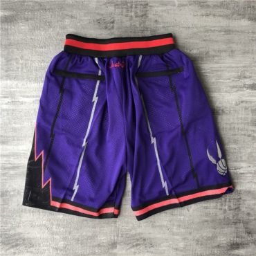 Toronto Raptors Shorts Purple back