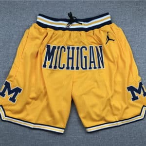 University of Michigan Shorts gold 2