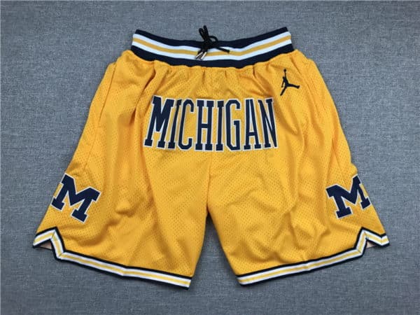 University of Michigan Shorts gold 2