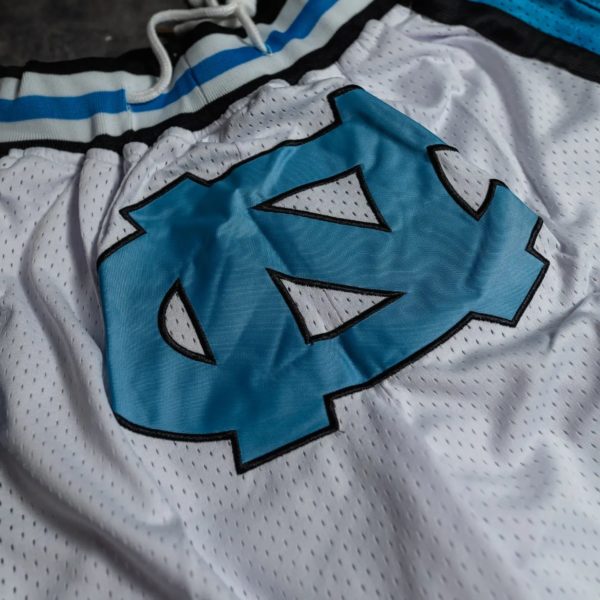 University of North Carolina UNC White Shorts logo