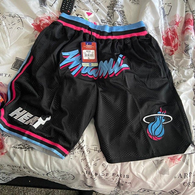 Miami Heat Black Vice City Basketball Just Don Shorts photo review