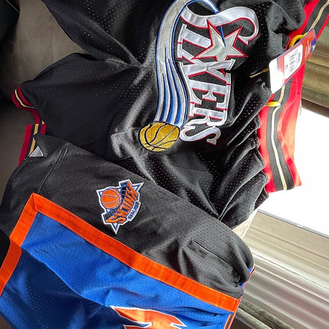 New York Knicks Shorts Black Basketball Just Don photo review