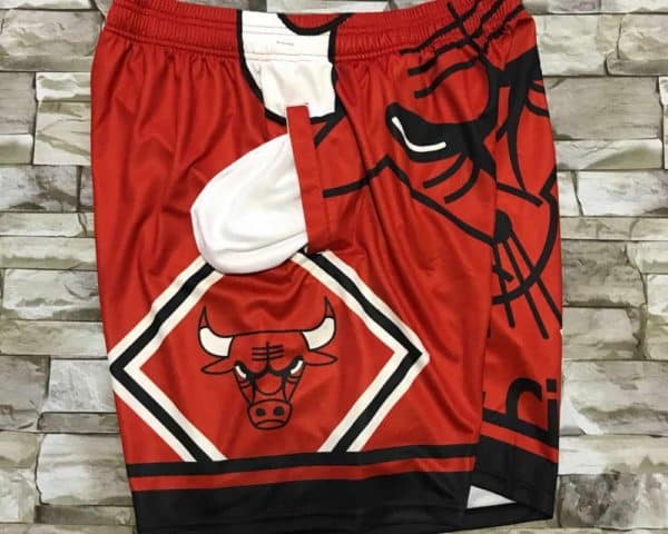 Chicago BChicago Bulls Big Face Shorts Red 3ulls Big Face Shorts Red 3