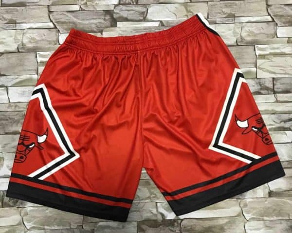 Chicago Bulls Big Face Shorts Red 4