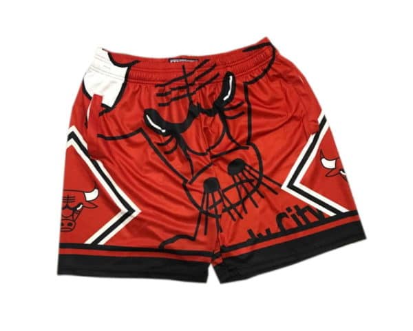 Chicago Bulls Big Face Shorts Red