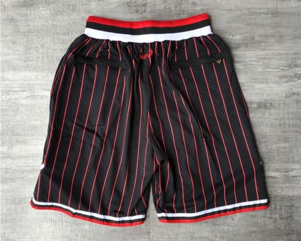 Chicago Bulls Shorts Black Strip Justdonshorts