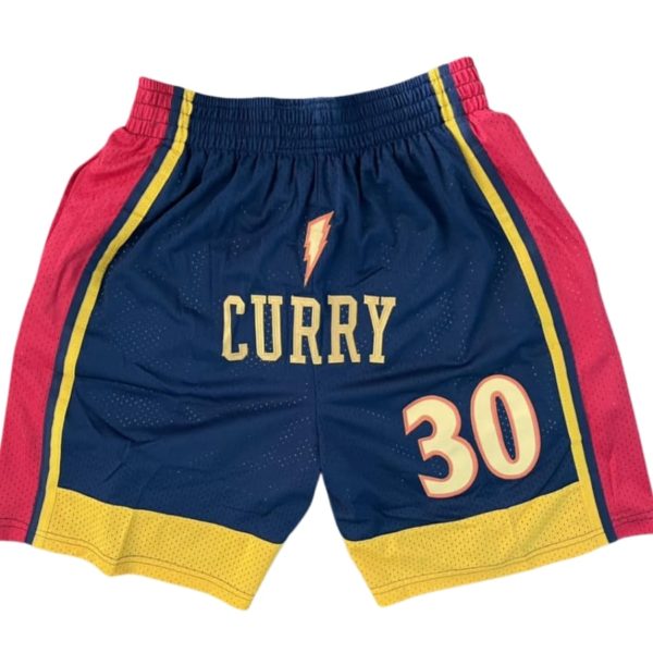 Golden State Warriors Stephen Curry Navy Shorts back
