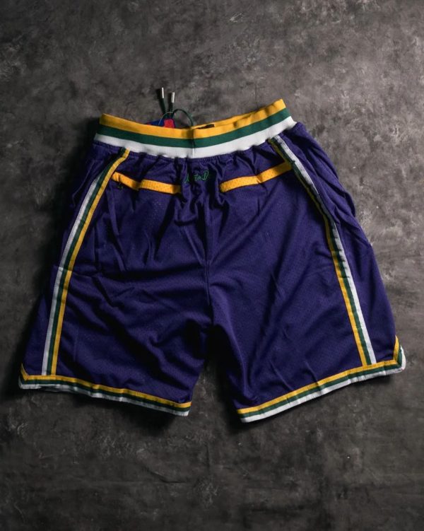 Utah Jazz Throwback Shorts 90s back