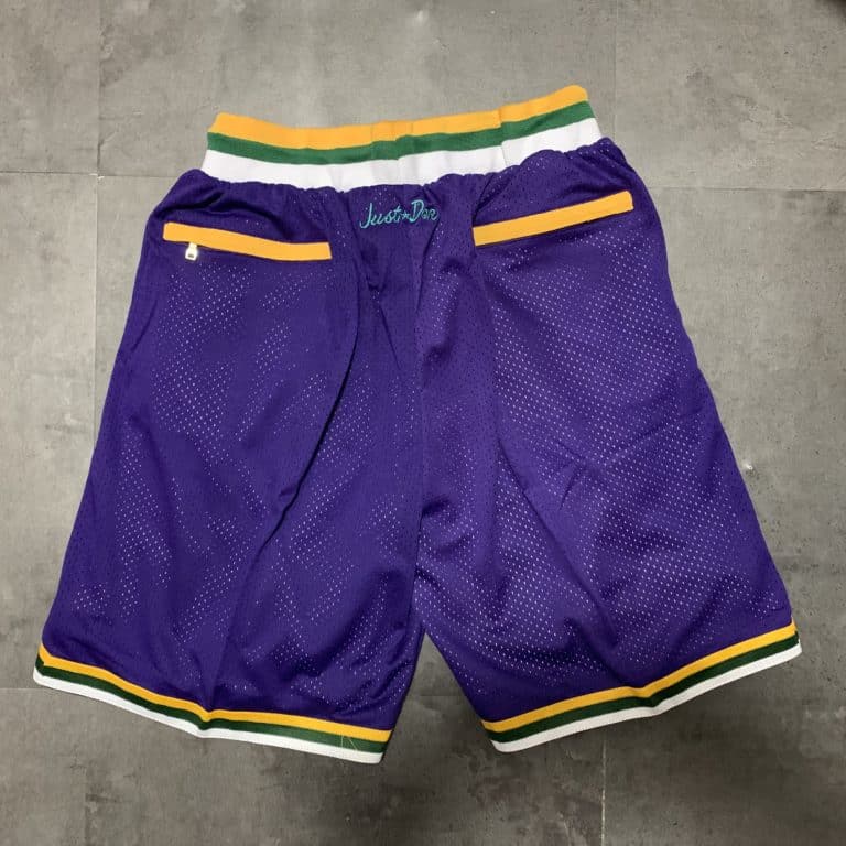 Utah Jazz Throwback Shorts 90s justdonshorts