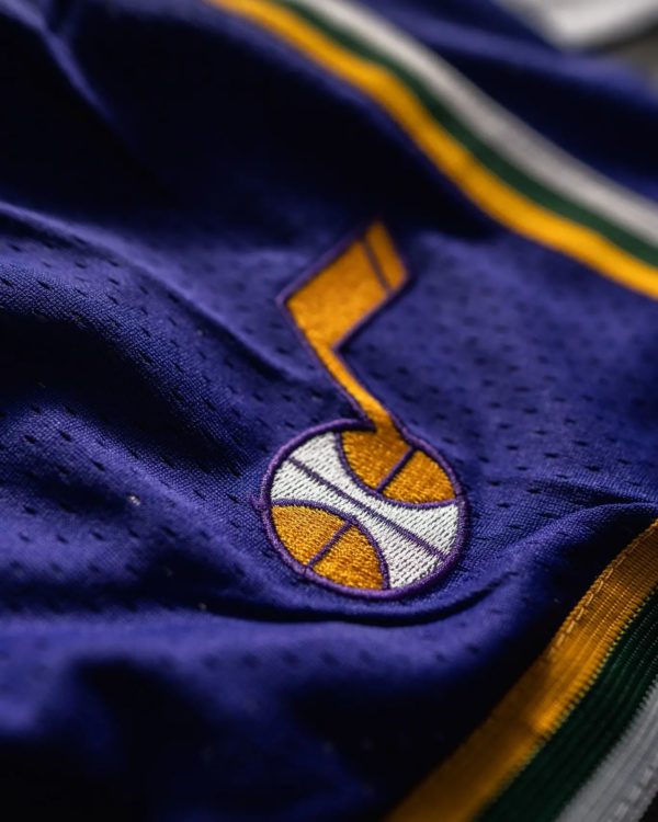 Utah Jazz Throwback Shorts 90s logo