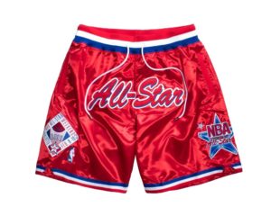 هينا 1991 All-Star West Shorts (Red) JUST DON By Mitchell & Ness هينا