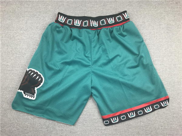 Vancouver Grizzlies 1995-96 Shorts Teal - Image 2