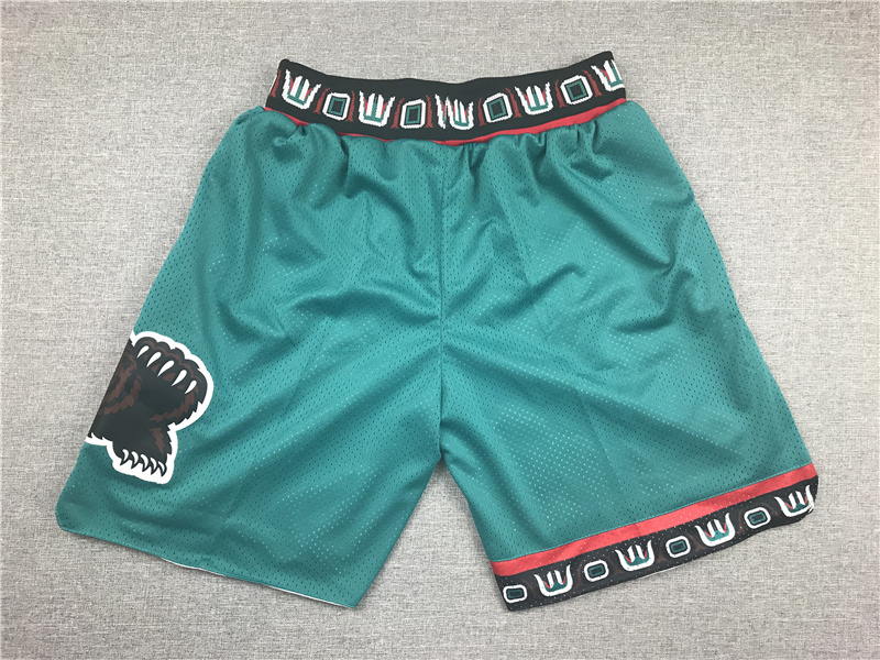 Vancouver Grizzlies 1995-96 Shorts Teal - justdonshorts