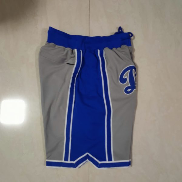 Los Angeles Dodgers Grey Shorts side 1