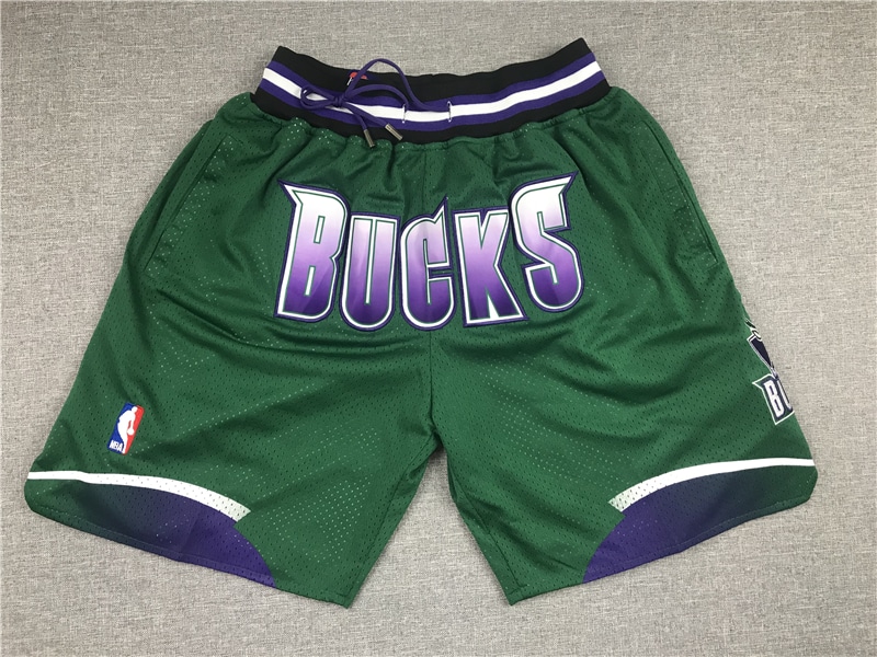 Milwaukee Bucks Green Shorts - justdonshorts