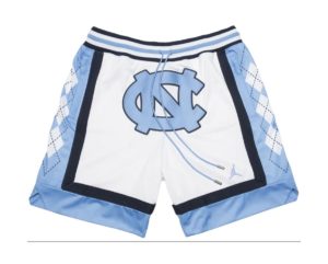 University of North Carolina UNC White Shorts
