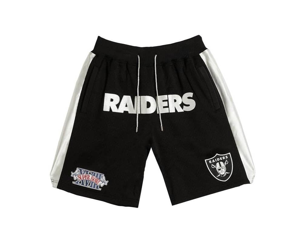 Los Angeles Raiders Cali Gold Rush Black Shorts - Justdonshorts