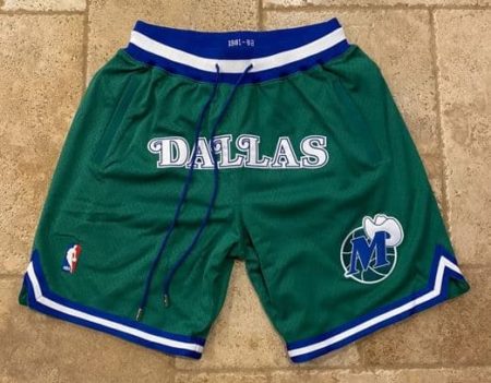 Dallas Mavericks Green Basketball Shorts