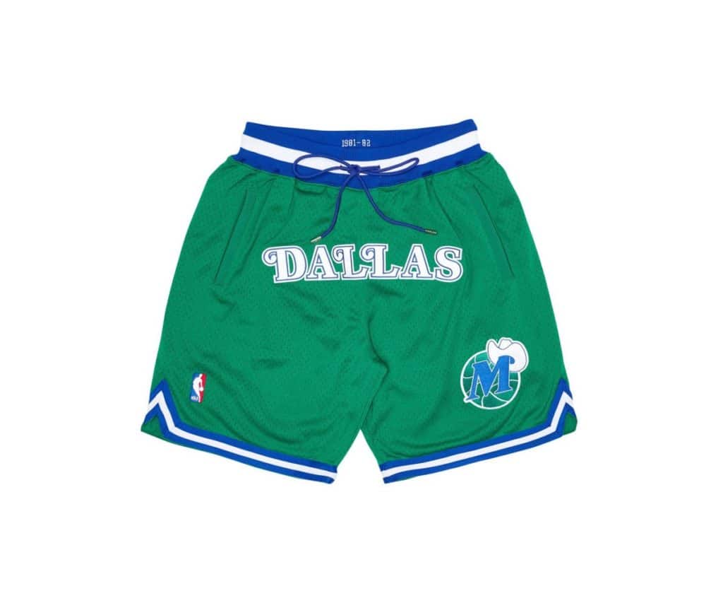 Dallas Mavericks Green Basketball Shorts