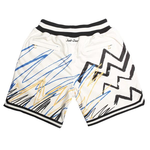 Golden State Warriors Sublimated Shorts (Off-White) back