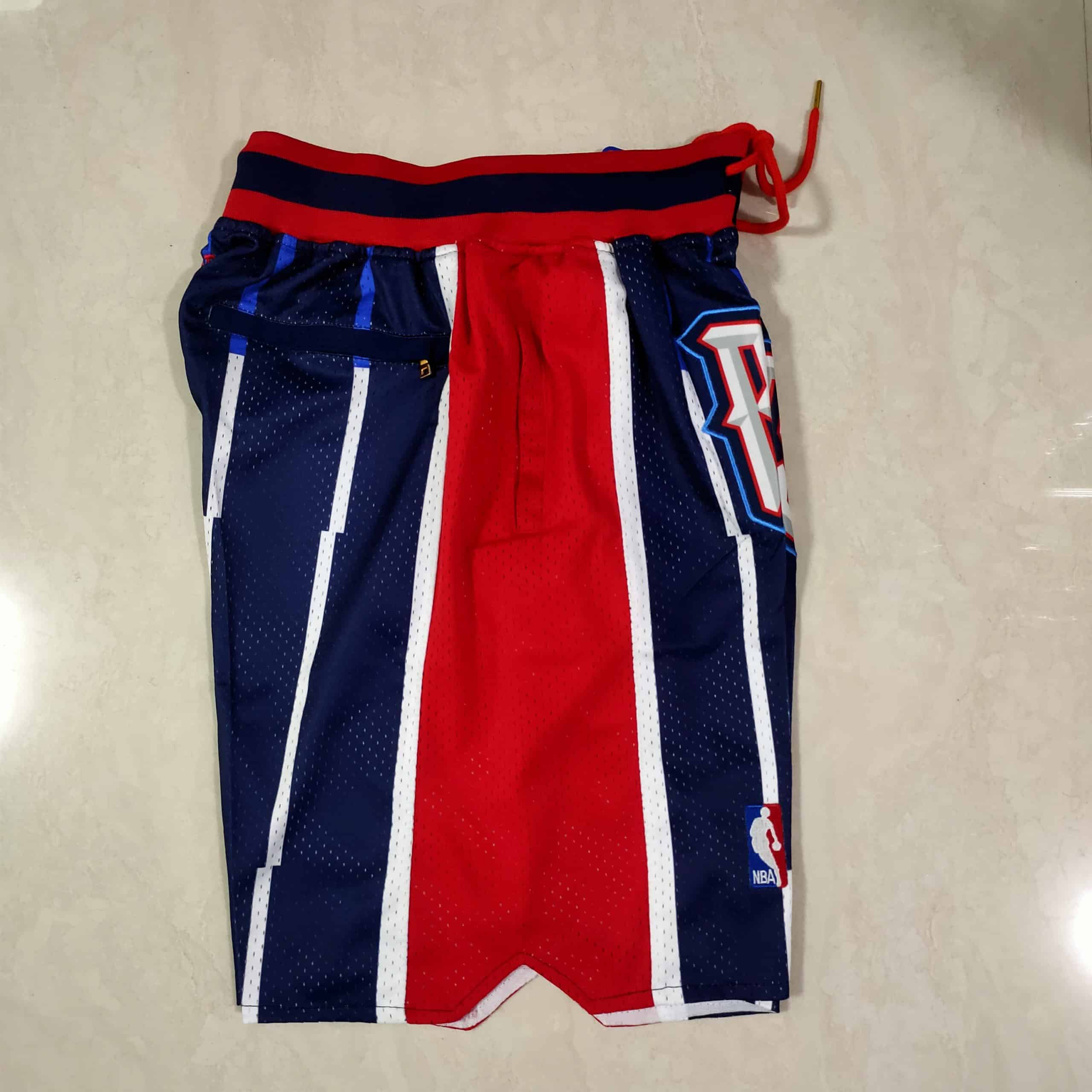 Houston Rockets 1995-96 Navy Basketball Shorts - Justdonshorts