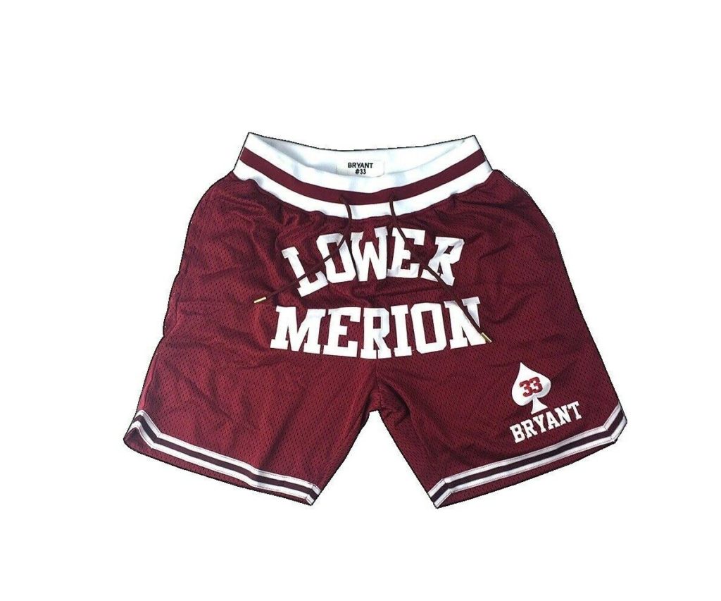 Kobe Bryant Lower Merion Red Basketball Shorts - Justdonshorts