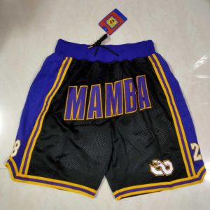 Kobe bryant mamba black shorts