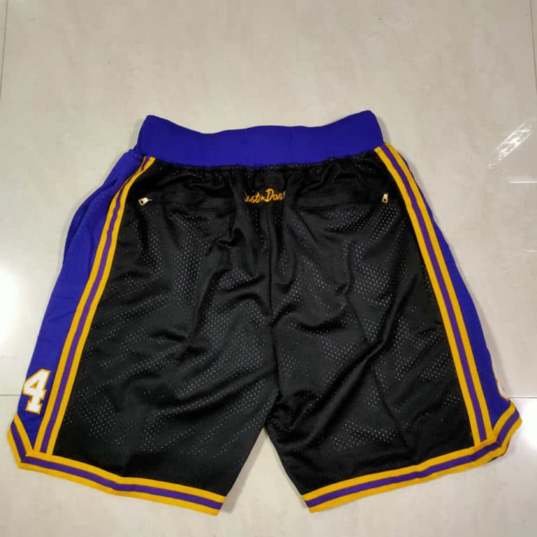 Kobe Bryant Mamba Los Angeles Lakers Black Shorts - justdonshorts